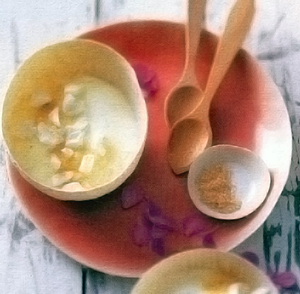 Jasmin-Joghurt-Crème mit Jasminblütenzucker