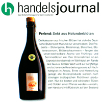 Perlend: Sekt aus Holunderblüten